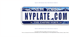Desktop Screenshot of nyplate.com