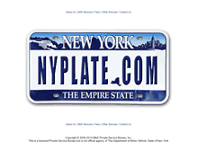 Tablet Screenshot of nyplate.com
